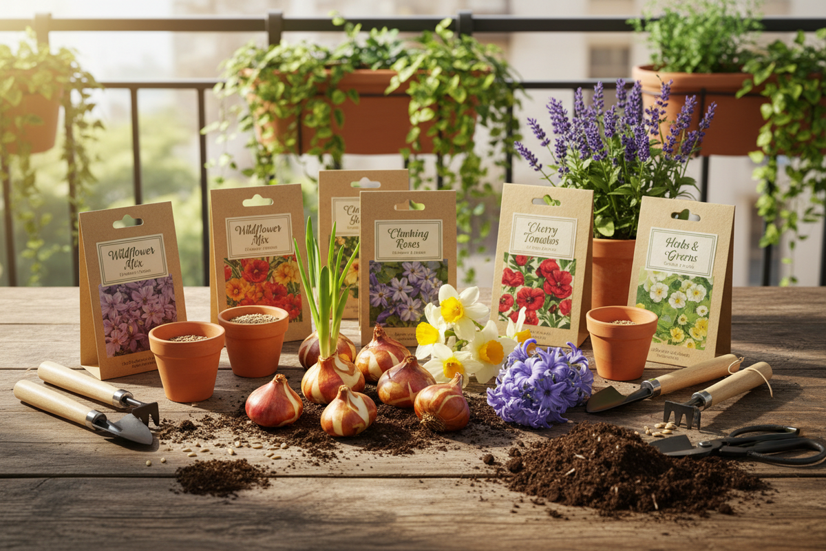 זרעים ופקעות למרפסת