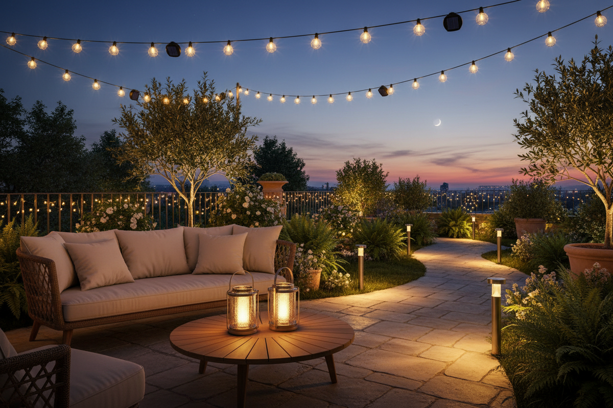 תאורה סולארית למרפסת