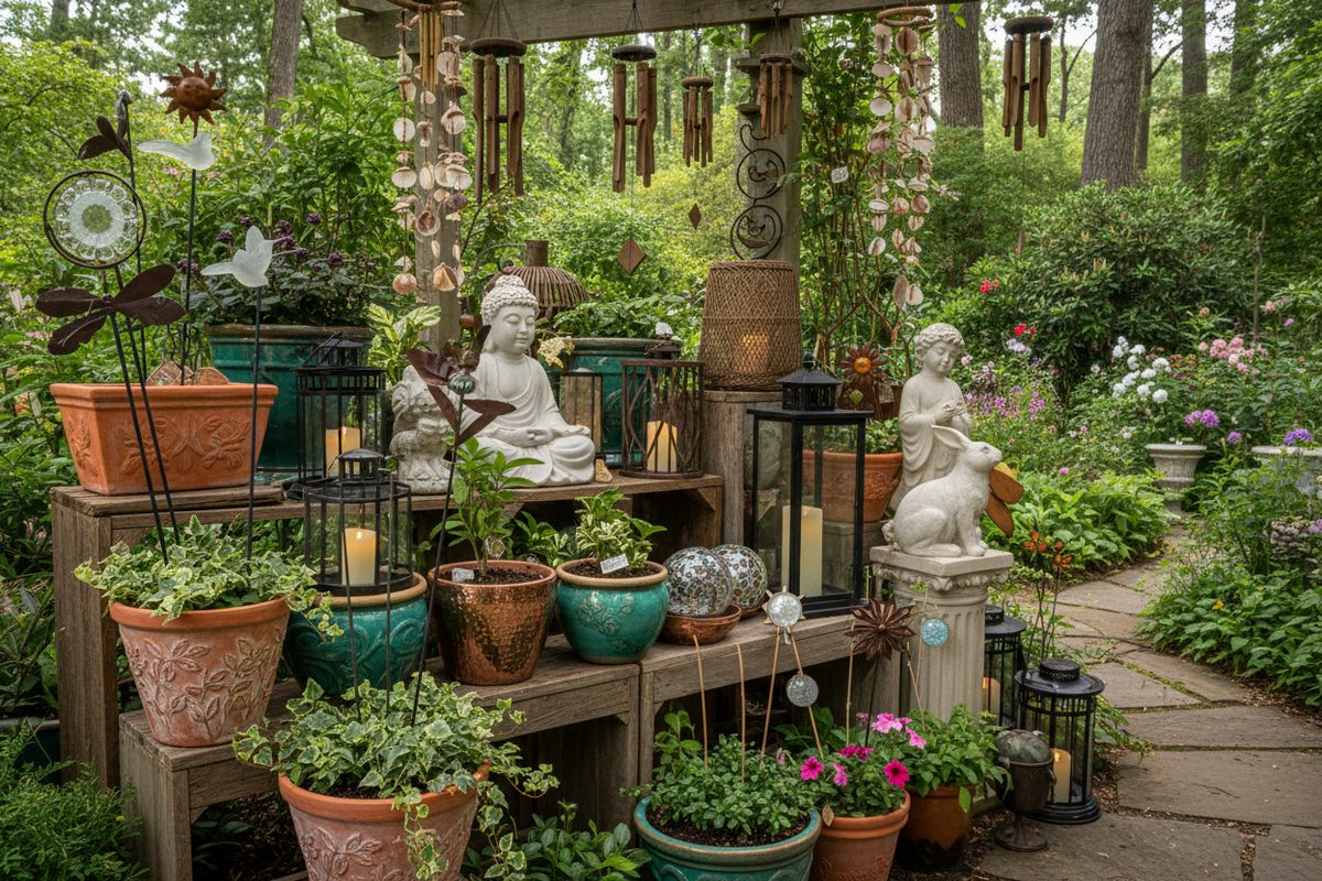 אביזרי קישוט לגינה