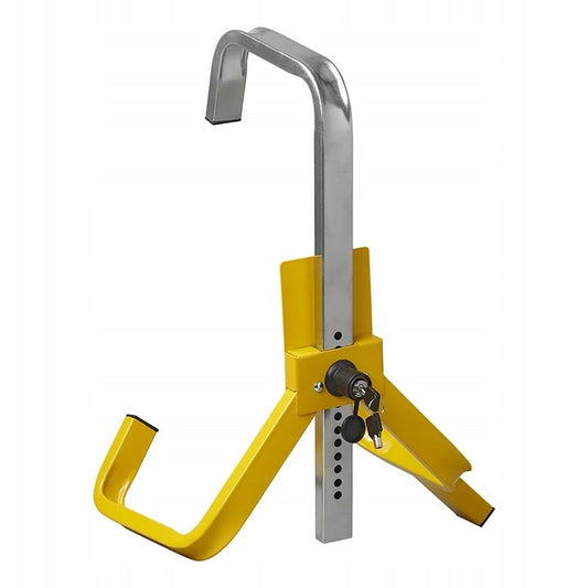 סנדל לרכב או לעגלה, חזק ועמיד במיוחד, מקשה על גניבת רכב, לגלגל 13''-17'', רוחב 22 ס"מ, נעילת מפתח