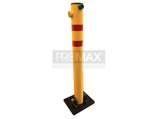 מחסום חנייה עמוד עגול מתקפל לרצפת בטון 61X70 ס"מ | PROMAX