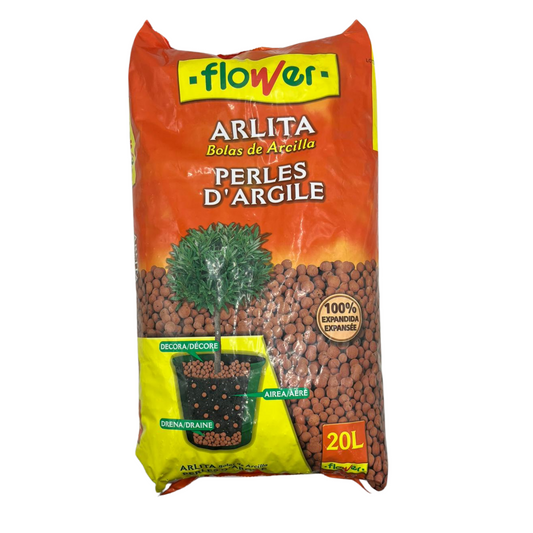 כדורי ליקה (הידרוטון), 20 ליטר, כדורי חרס איכותיים לגידול הידרופוני, מסייע להתפתחות הצמח