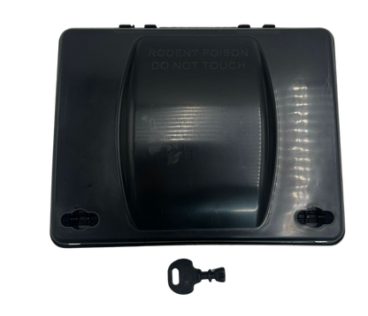 תיבת האכלה לחולדות, חזקה ועמידה לאורך זמן, כולל מפתח, לשימוש בעסקים ובבית