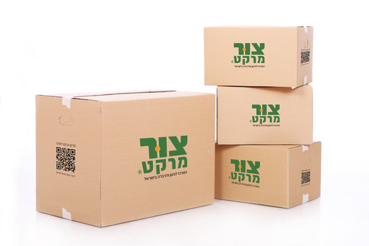 מארז 20 קרטונים למעבר דירה , מידות: גובה 27 ס"מ, רוחב 28 ס"מ, אורך 57 ס"מ