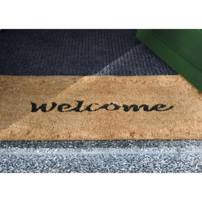 שטיח כניסה לבית מסיבי קוקוס 59.4X40.3X1.7 ס"מ-WELCOME