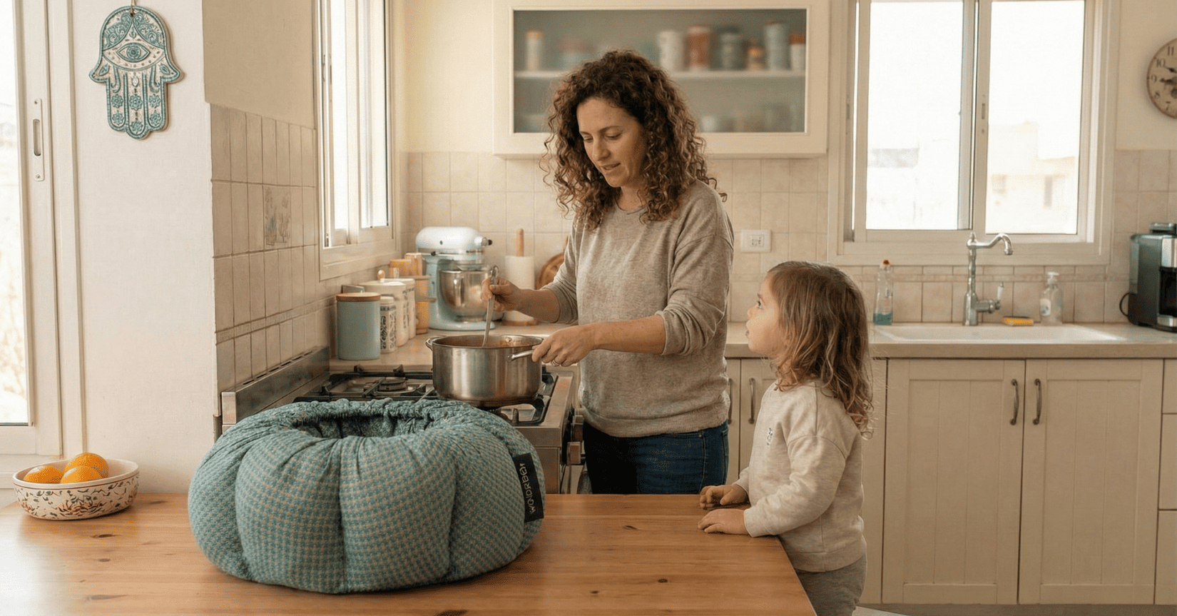 וונדרבג - שומר חום לאוכל: הפטנט החכם לבישול איטי ללא חשמל | Wonderbag