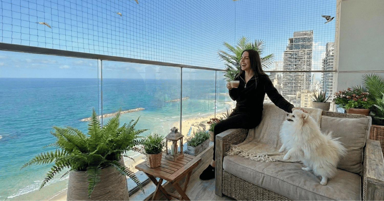 לפני ואחרי רשת יונים - מדריך להרחקת יונים למי שנמאס לו לשטוף את המרפסת