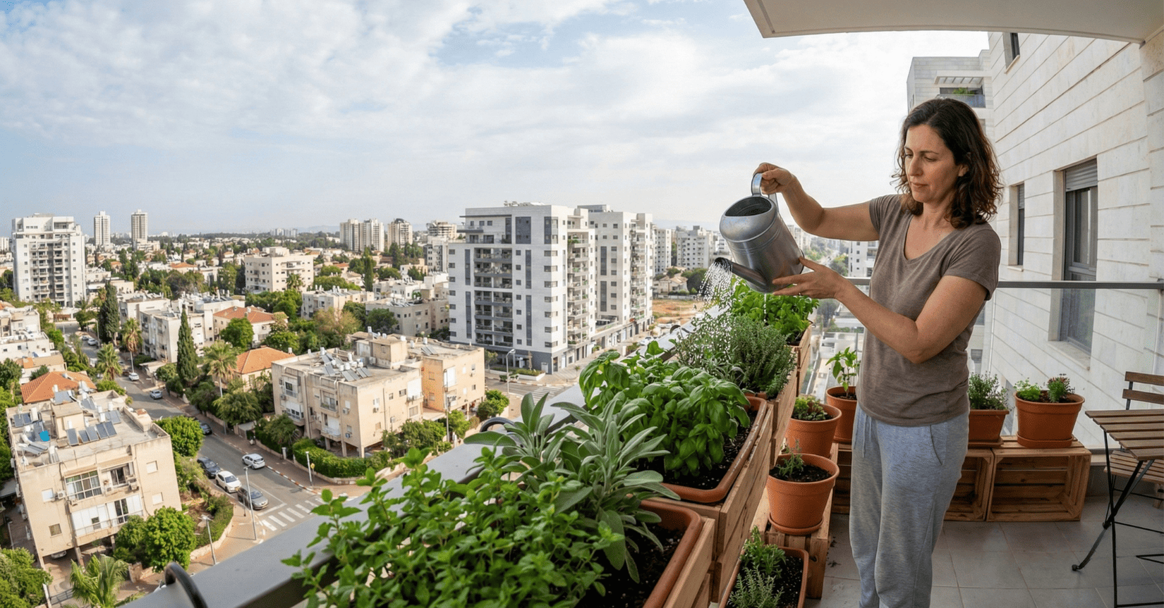 אדניות למרפסת: תבלינים למרק? תה צמחים לאורחים? מהאדנית שבמרפסת - למטבח