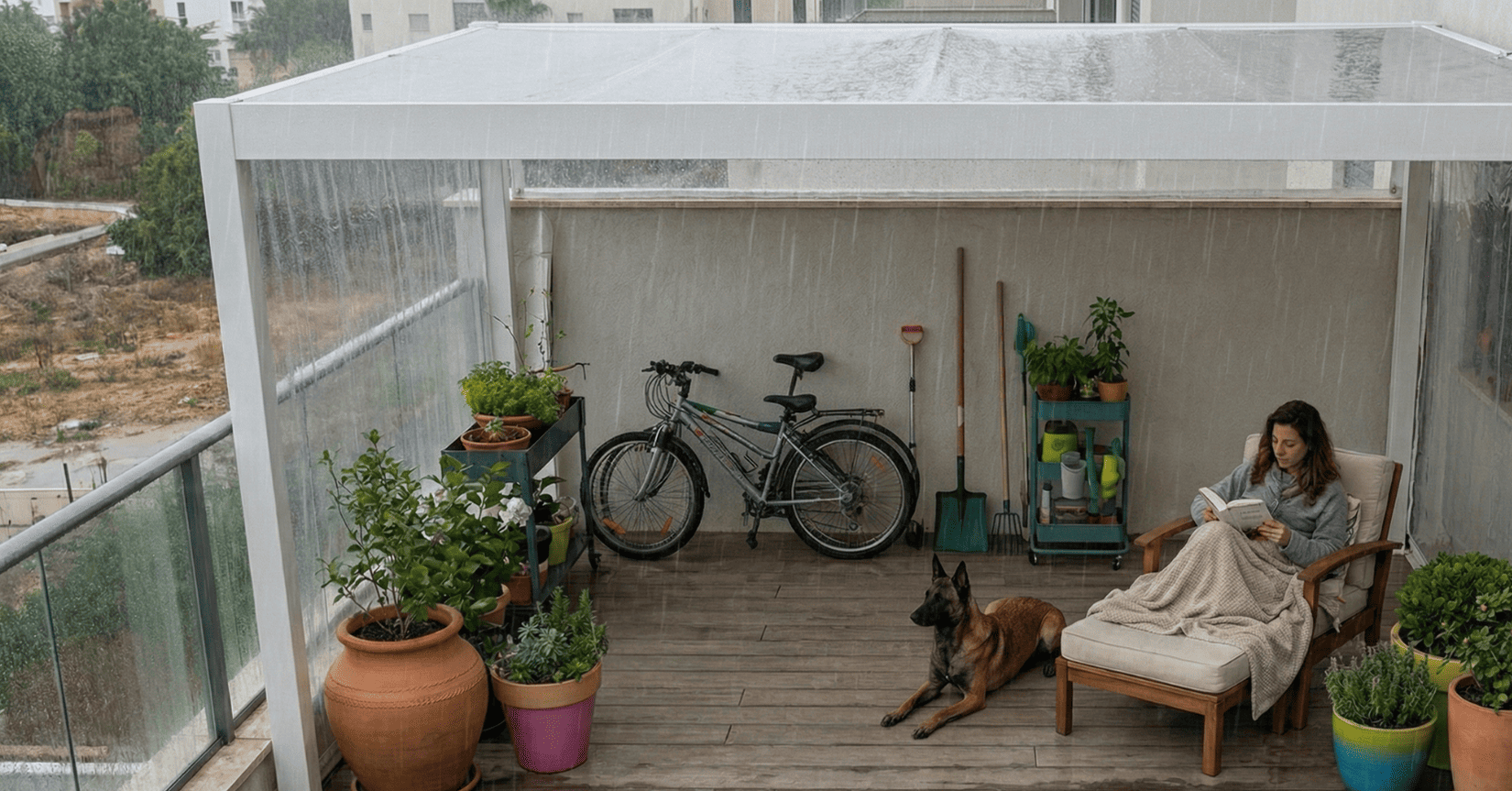 איך לבחור כיסוי ברזנט לפי מידה לחורף - בלי למדוד את כל המרפסת עם סרגל?