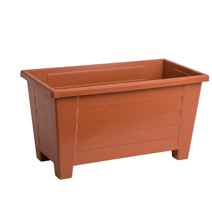 אדנית מלבנית יוקרתית מעוצבת עם רגליות מפלסטיק איכותי דגם כנען 53×28 ס"מ בשלל צבעים מרהיבים לבחירה