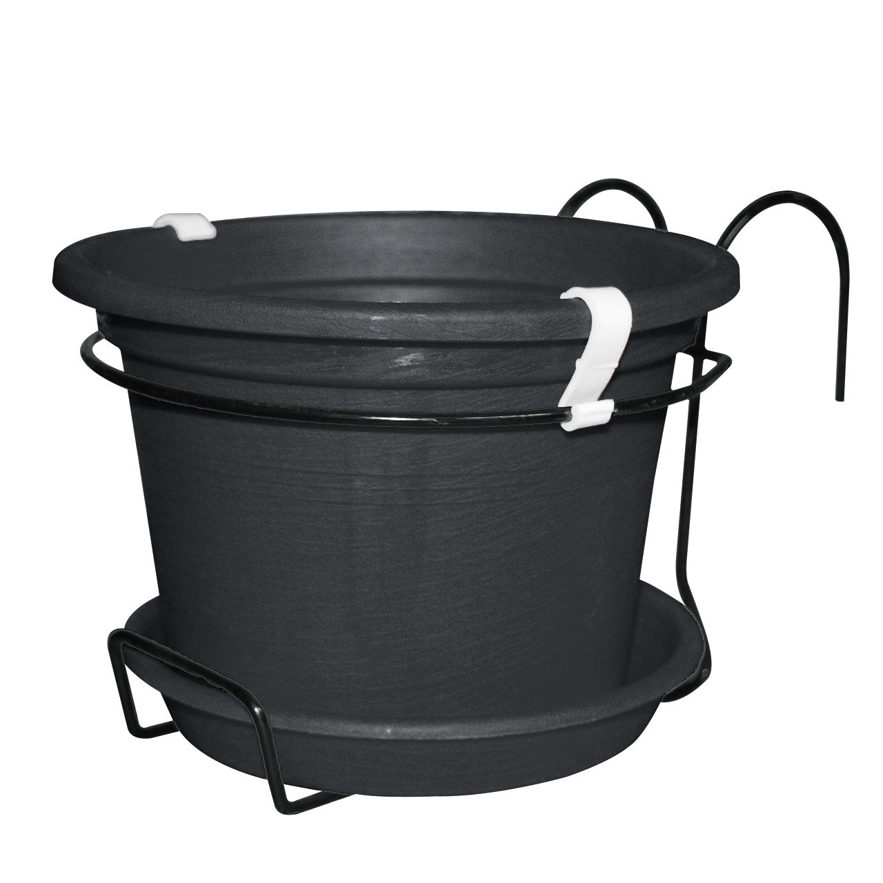 קיט אדנית גפן שחור+תחתית+תלייה למעקה 