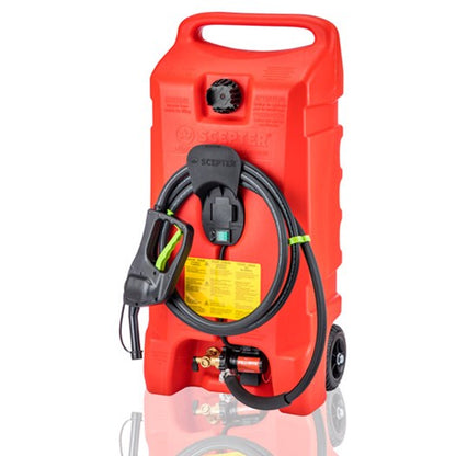 תחנת תדלוק ניידת Scepter Flo'N Go PFS PFSG1421 - 53 ליטר - משאבת Fill-Rite - 6 GPM - 12V - מוסמך DOT
