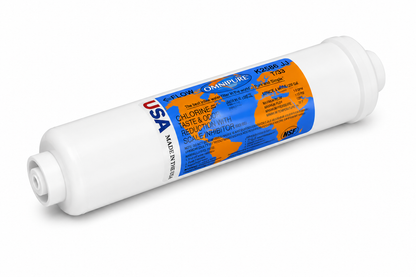 מסנן מים OMNIPURE K2586-JJ - הפחתת כלור, טעמי לוואי וריחות + מעכב אבנית - 1,250 גלון - תקן NSF - תוצרת ארה"ב