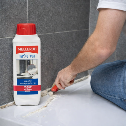 מלרוד – מסיר שאריות סיליקון | 250 מ"ל מסיר סיליקון מקצועי לחידוש משטחים והכנתם להמשך עבודה.