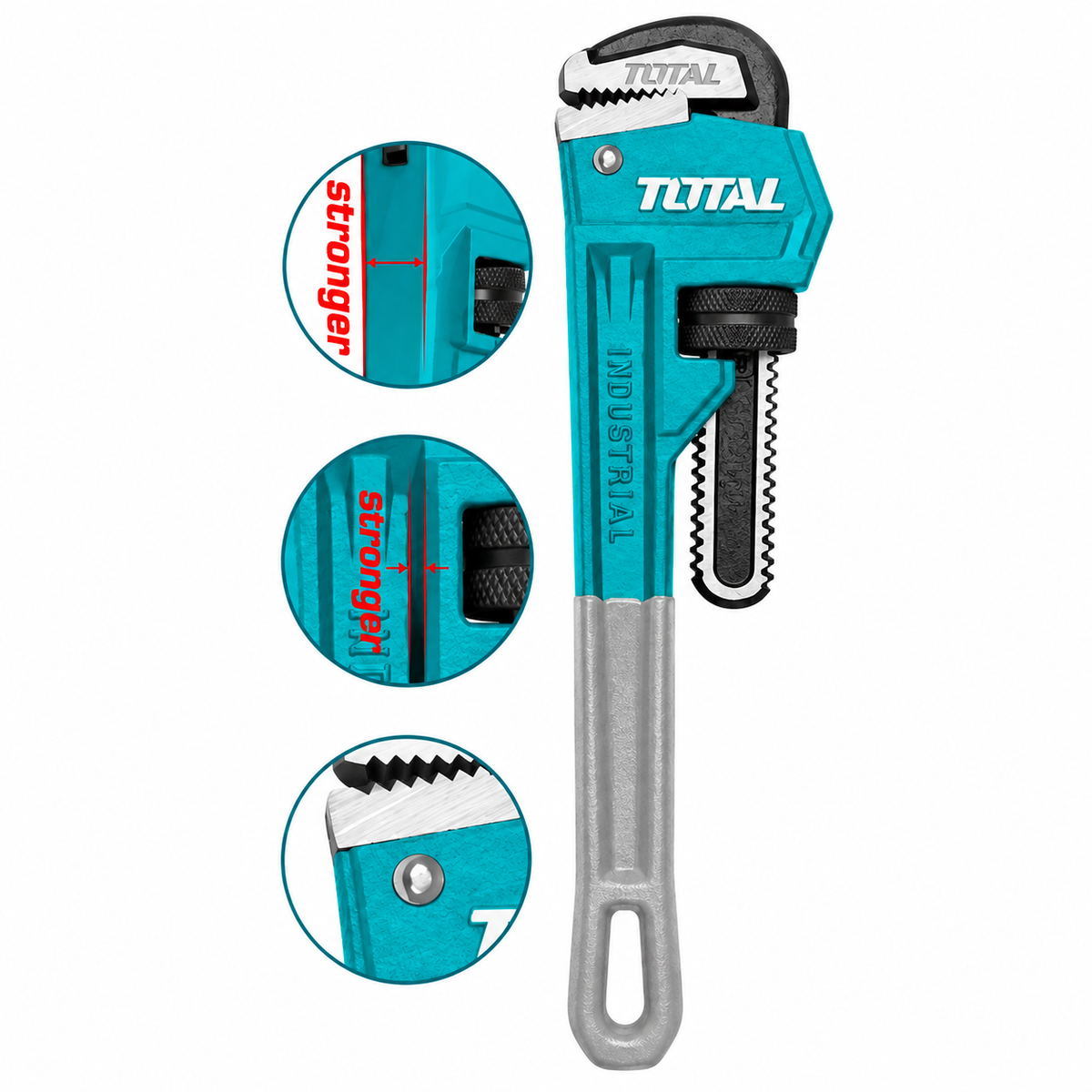 מפתח צינורות TOTAL 14 אינץ' 350 מ"מ ברזל יצוק