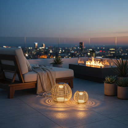 סט נצרים סולארי לעיצוב הגינה