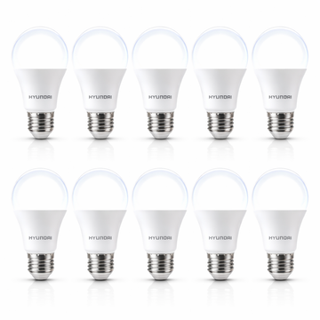 מארז 10 נורות לד יונדאי 10W (Hyundai) – נורות חסכוניות באור יום להארה עוצמתית