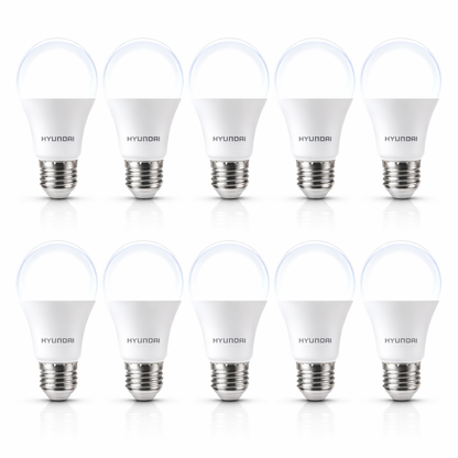 מארז 10 נורות לד יונדאי 10W (Hyundai) – נורות חסכוניות באור יום להארה עוצמתית