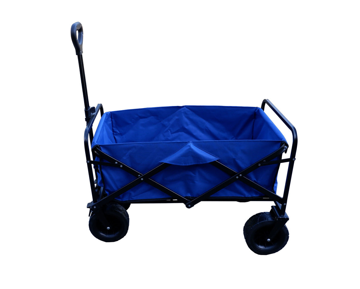 עגלת קמפינג FireFly Playa 4 גלגלים כחול - 90 ק"ג - בד 600D - מתקפלת -