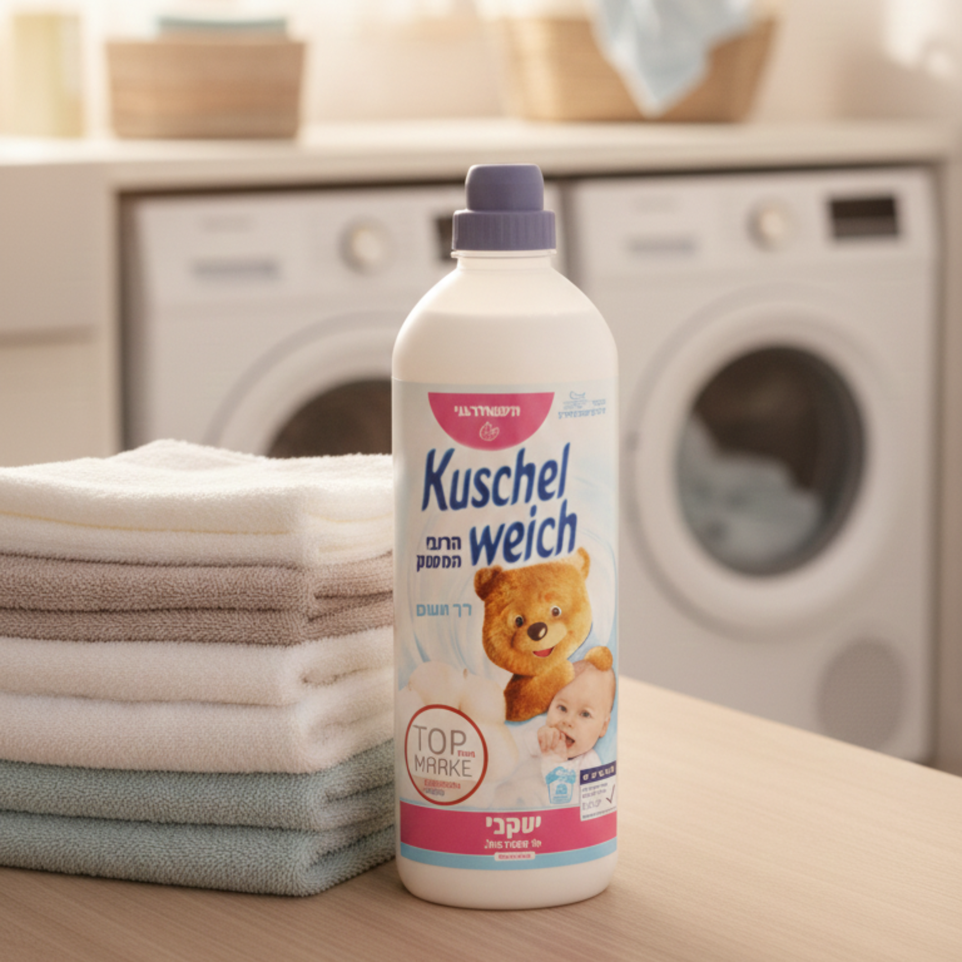 קושלוייך – מרכך כביסה היפואלרגני מרכך הכביסה הנמכר ביותר בגרמניה. מעניק רכות נעימה לבדים וניחוח מרנן