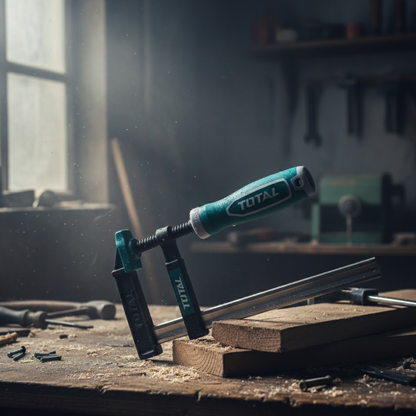 קליבה מקצועית F דגם TOTAL 120×500 מ"מ | כוח הידוק 450 ק"ג קליבה חזקה ואמינה מבית