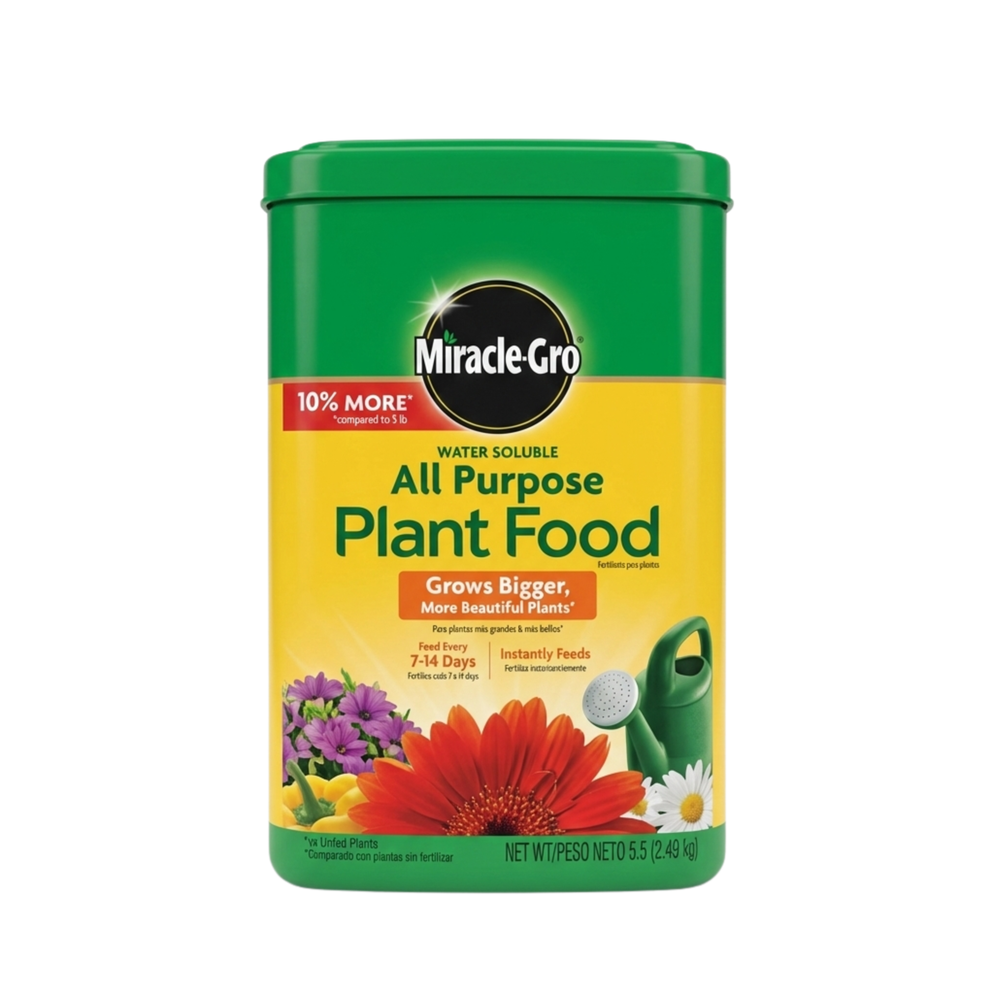 דשן מירקל גרו 2.49 ק"ג (Miracle-Gro) – דשן מסיס לשימוש כללי לצמיחה מוגברת