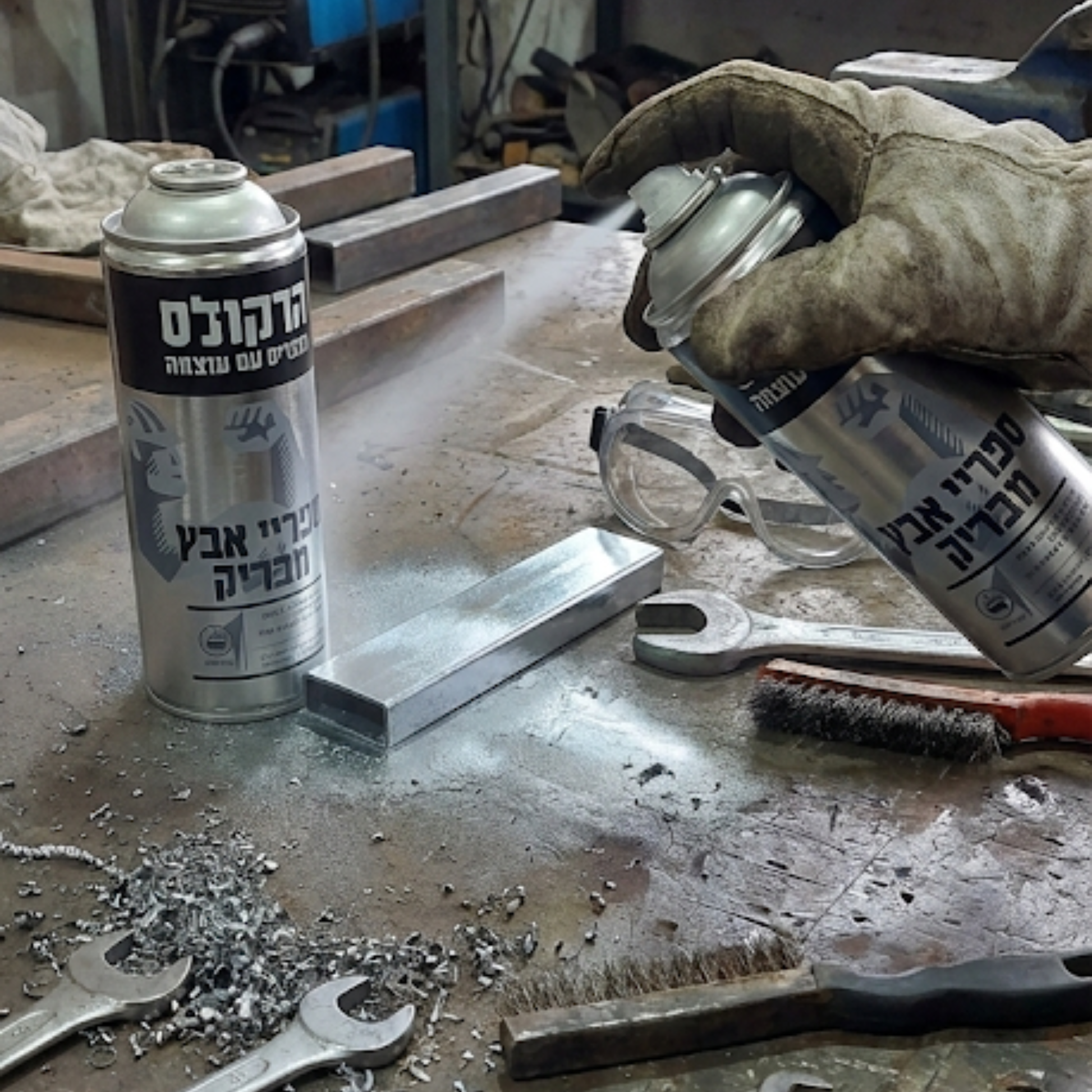 ספריי האבץ המבריק מבית המותג המקצועי "הרקולס" הוא הפתרון האידיאלי והנגיש ביותר להענקת הגנה כפולה למתכות: