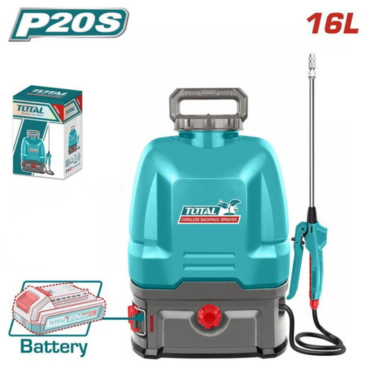 מרסס לחץ חשמלי נטען ואלחוטי 16 ליטר עוצמתי – כולל סוללה 20V וכולל מטען