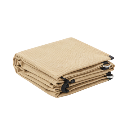 רשת צל מקצועית עם טבעות אחיזה 90% הצללה (3X5 מטר) בצבע בז'