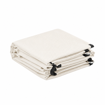 רשת צל - 4x5 מטר - שמנת - 90% הצללה - HDPE מיוצב UV - 140-160 גרם למ"ר - לחצר, מרפסת וחניה