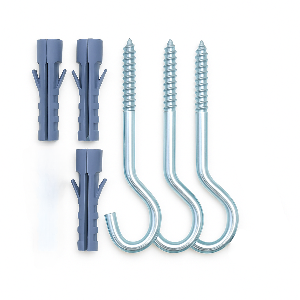 סט 3 ווי תקרה גדולים + דיבלים 8 מ"מ מבית PROMAX
