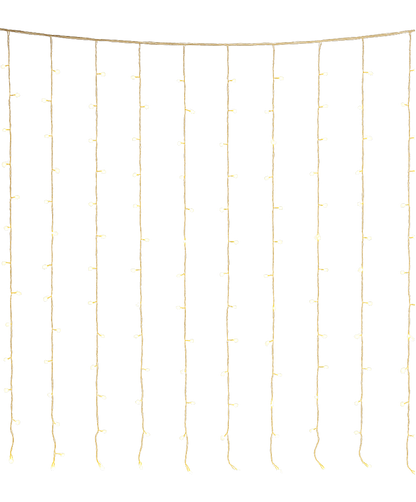 וילון מפל לד – 280 נורות | 3×3 מטר | תאורה דקורטיבית מרהיבה לבית, גינה ואירועים
