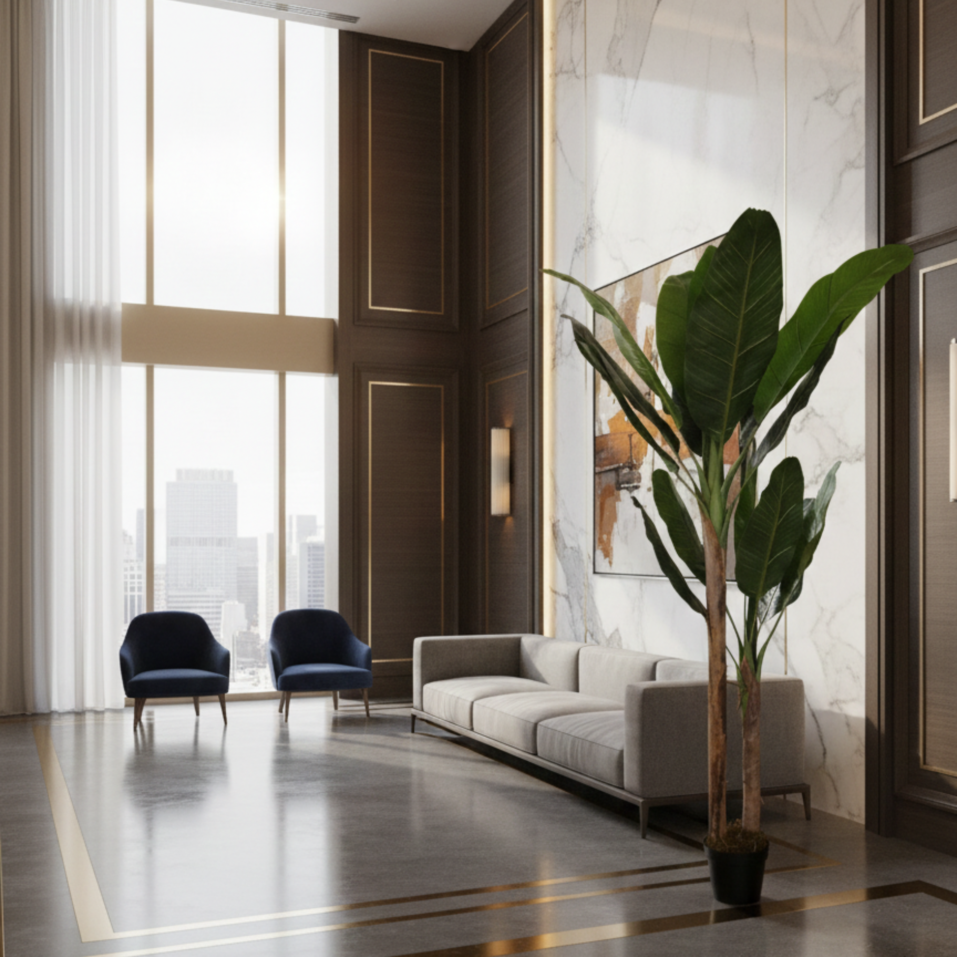 צמחיה מלאכותית לעיצוב החלל