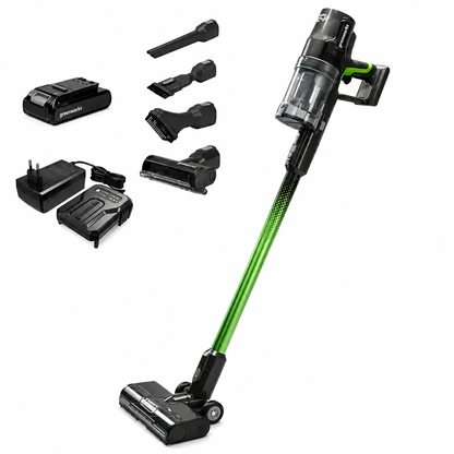 שואב אבק נטען Greenworks 24V מנוע Brushless 500W עם סוללה 4Ah ומטען