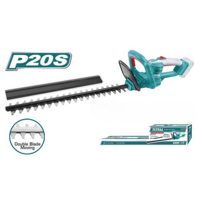 גוזם גדר חיה אלחוטי 20V ליתיום TOTAL - עוצמתי, קומפקטי, כולל סוללה ומטען מהיר