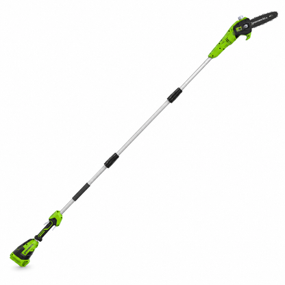 מסור גבהים טלסקופי Greenworks PS24B00 24V - עד 3.35 מ׳ (גוף בלבד)