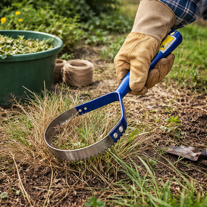 מעשב משור 15 ס"מ לניקוש עשבייה יבשה לגינון ביתי וחקלאי מעשב משור | קוטר 15 ס"מ
