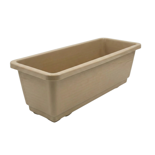 קפוצינו אדנית פלסטיק איכותית 80 ס"מ [בעלת שתי רגליים לניקוז מים] - בז'