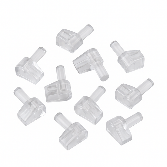 10 יחידות תומך מדף הייטיש שקוף, מתאים לארונות, להנחה מדפים בצוררה בטוחה ויעילה
