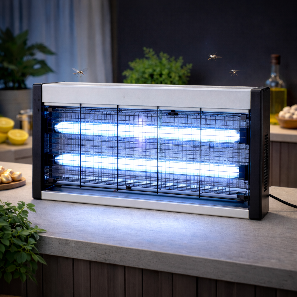 קטלן יתושים אלקטרוני עוצמתי 40W - פתרון יעיל להגנה מפני מעופפים קבל הגנה מקסימלית מפני יתושים