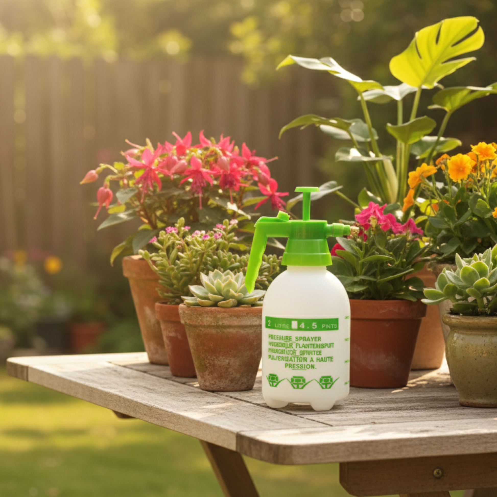 מרסס היד בנפח 2 ליטר מעניק את האיזון המושלם בין נוחות נשיאה לבין כמות נוזלים מספקת.