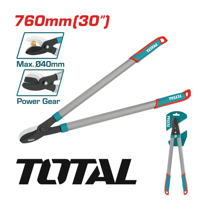 גוזם ענפים  – גוזם מנגנוני מקצועי בעוצמה גבוהה אורך 760 מ"מ | מנגנון מכפיל כוח | להב פלדה מחוסמת