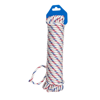 חבל כביסה קלוע, 30 מטר, קוטר 4 מ"מ, חזק ואיכותי לשימושים שונים