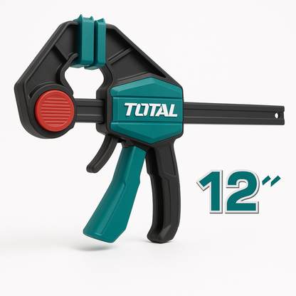 קליבה מהירה ביד אחת TOTAL 12" – כוח הידוק 60 ק״ג (63×300 מ"מ)