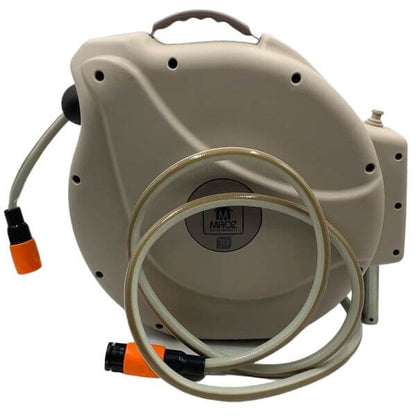 גלגלת השקיה אוטומטית 20 מטר, איכותית וחזקה, מתכוונת ב-180 מעלות, עמידה לאורך זמן