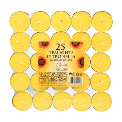 מארז 25 נרות ציטרונלה