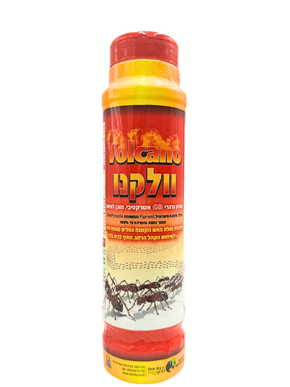 וולקנו, 500 גרם, פיתיון גרגירי להדברת נמלת האש הקטנה והדברת רוב סוגי הנמלים בישראל
