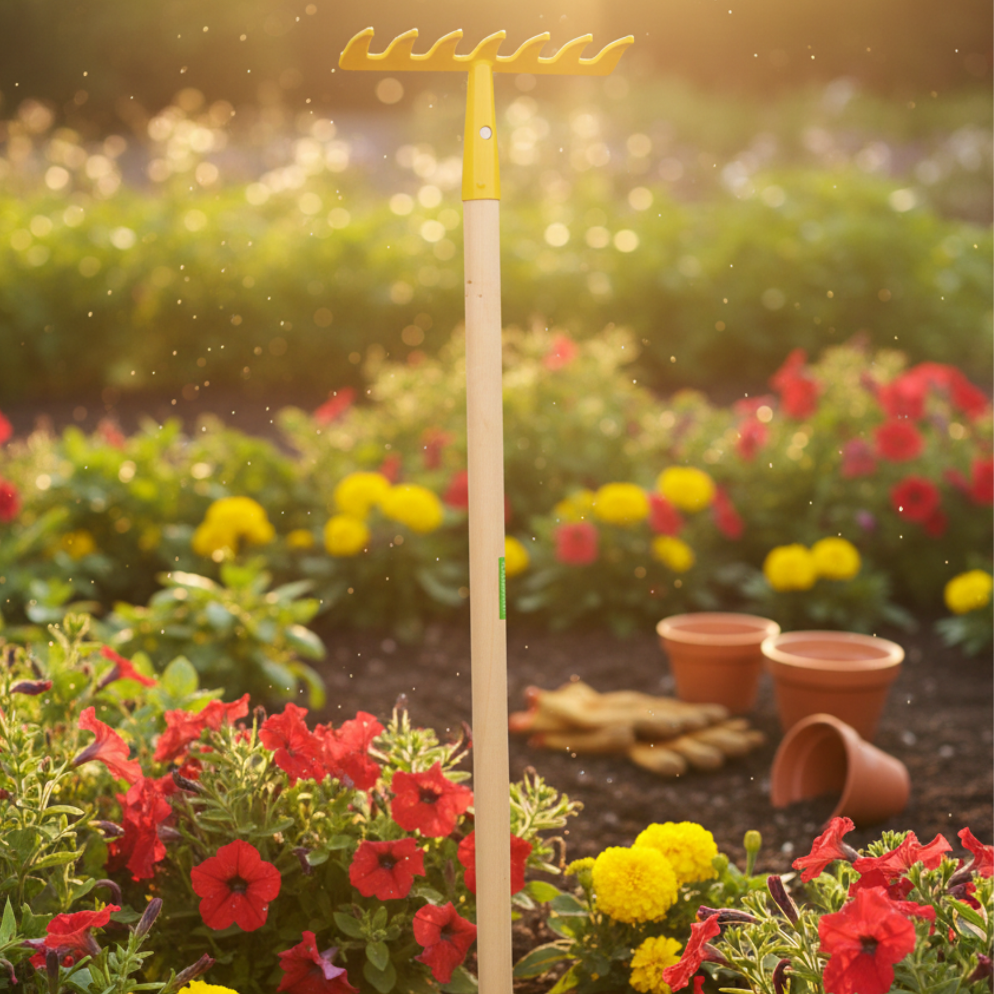 מגרפה מעץ לילדים