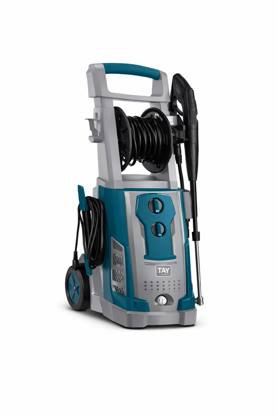 מכונת שטיפה בלחץ גרניק - 3200W - 225 בר - 7.5 ל/דקה - גלגלת צינור - עצירה אוטומטית