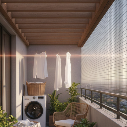 רשת חבלים איכותית להרחקת ציפורים – עין 1.9 ס"מ, גודל 5×5 מטר רשת חבלים מקצועית ואיכותית